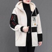 Winter Fashion Women's Coat New Casual Hooded Zipper