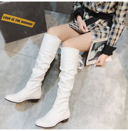 Women  Knee High Boots Red Black White Tall Boots