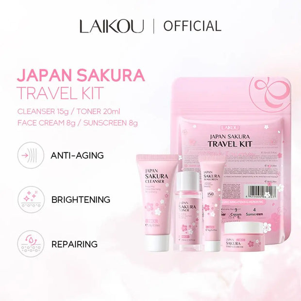 Sakura Facial Skincare Travel Set