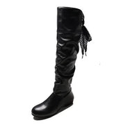 Women  Knee High Boots Red Black White Tall Boots
