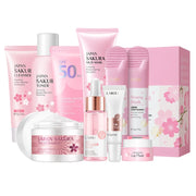 9pcs Facial Products Kit Sakura Skin Care Set Facial Cleanse