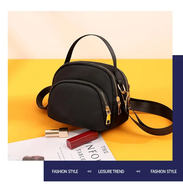 Sleek City & Modern Zip Pocket Crossbody