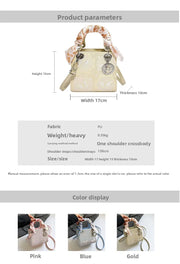 Butterfly Charm Scarf Handle Purse