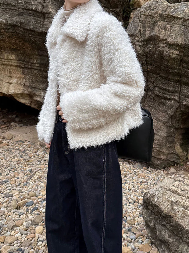 Cloud Nine Furry Lambswool Coat