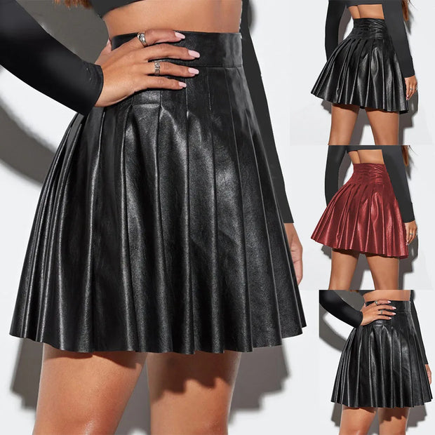 High- Waist Pleated Maxi Skirts