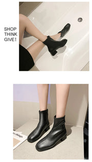 Modern Block Heel Boots - Autumn/Winter
