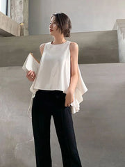 Women's Blouse Tops 2024 New Fashion Summer Shirts For Women Casuals Chic Ladies Elegant Tank Top