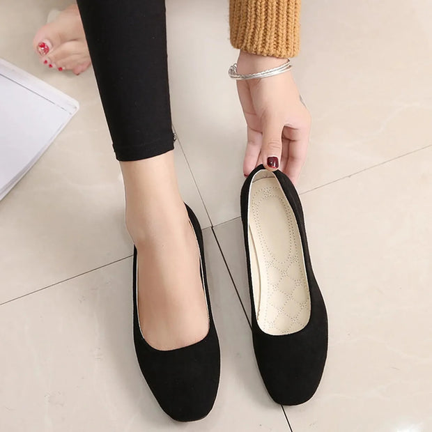 Women  Loafers Flat Heel Shallow
