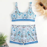Bikini Ethnic Style Print 2-piece Swimsuit Women