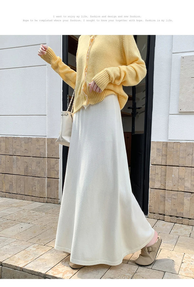 Cozy Knit Maxi Skirt