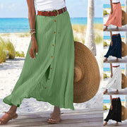 Casual Chic Button-Down Midi Skirt