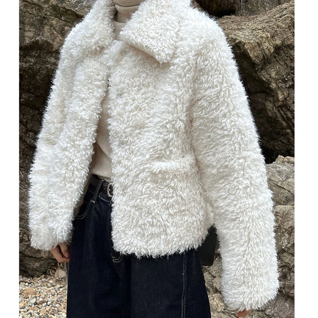 Cloud Nine Furry Lambswool Coat