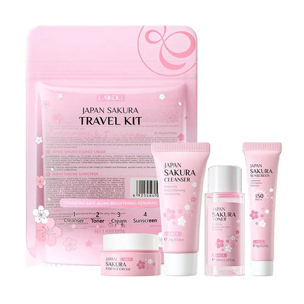 Sakura Facial Skincare Travel Set