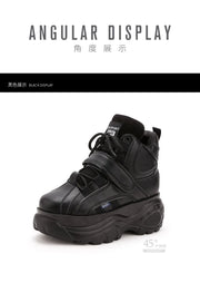 Chunky Platform Sneakers with Hidden Heel Lift