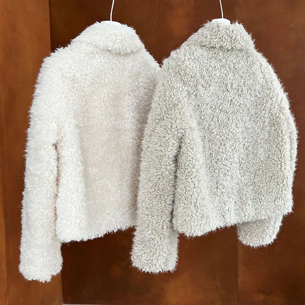 Cloud Nine Furry Lambswool Coat