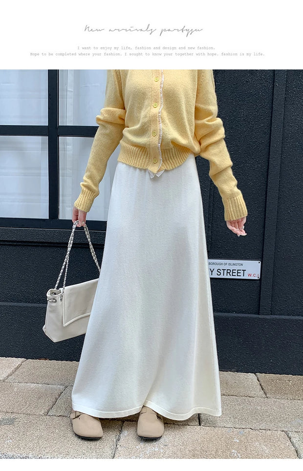 Cozy Knit Maxi Skirt