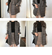Timeless Checkered Winter Blazer