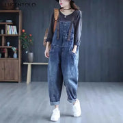 Casual Denim Overall Jumpsuit