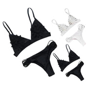 Floral Cutout Bikini - Breathable Summer Set
