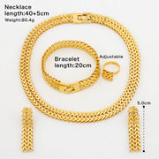 Brazilian Gold Color Jewlery Set for Women