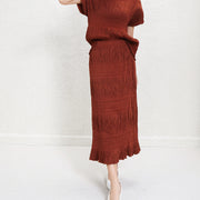 Women's Skirts 2025 Latest Designs Long Skirts for Women Casual Pleated Design High Quality Skirts for Ladies
