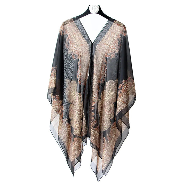 Lightweight Boho Beach Shawl Wrap