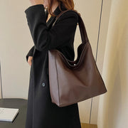 Classic Bucket Shoulder Bag - Large Capacity Everyday Tote