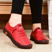 Comfort Leather Walking Sneakers - Everyday Wear