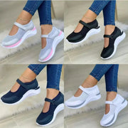 Thick Sole Mary Jane Sneakers - Sporty Chic