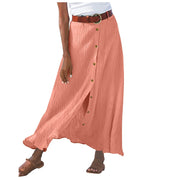 Casual Chic Button-Down Midi Skirt