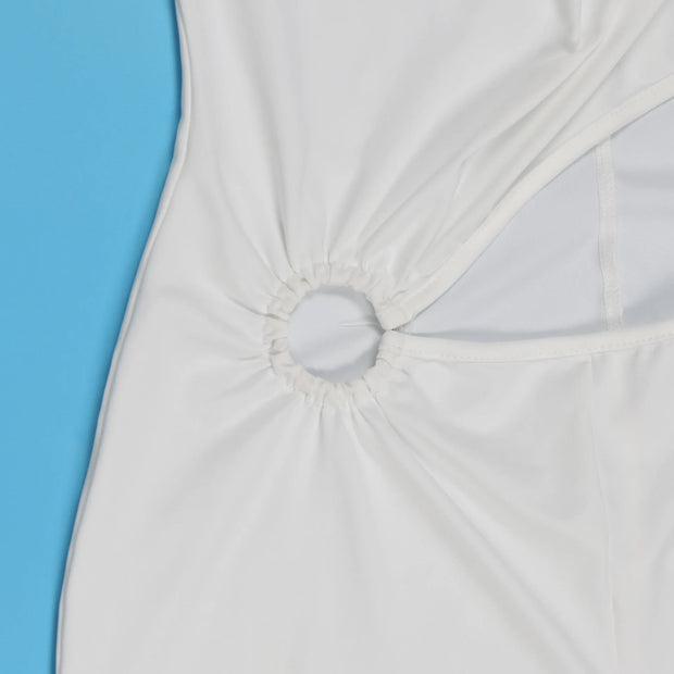 Plunge Neck Belted Jumpsuit