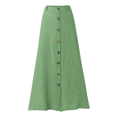 Casual Chic Button-Down Midi Skirt