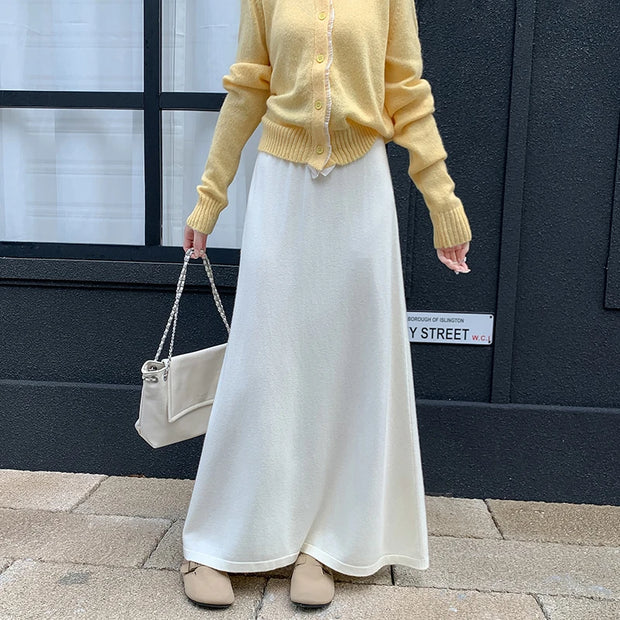 Cozy Knit Maxi Skirt