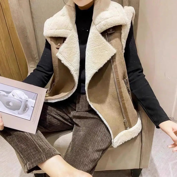 Layer Luxe Shearling Vest
