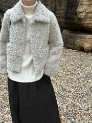 Cloud Nine Furry Lambswool Coat