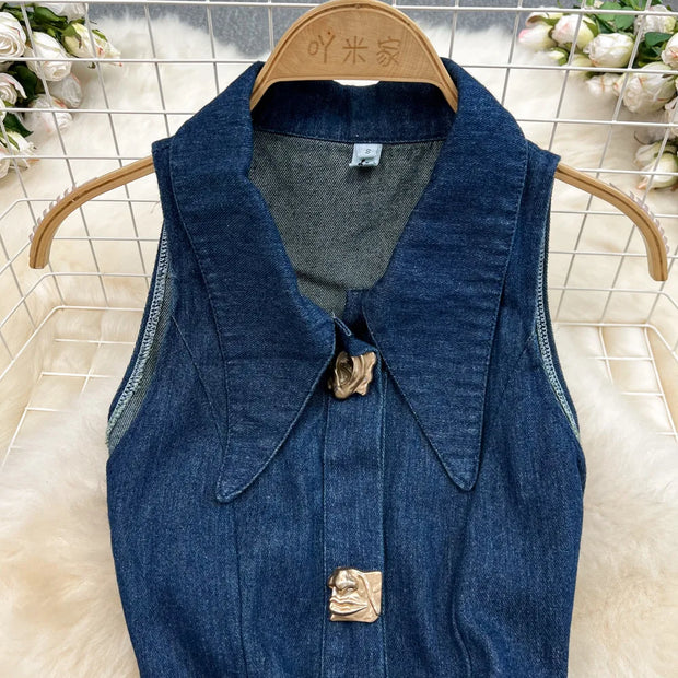 Women's Casual Denim Dress