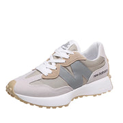 Trendy Luxe Running Sneakers - Neutral Tones