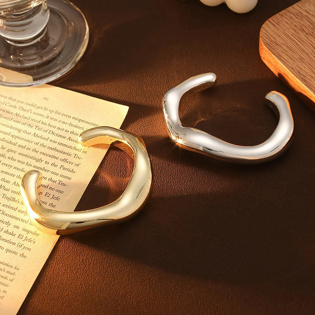 Sculpted Elegance Cuff Bracelets - Modern Statement Jewelry