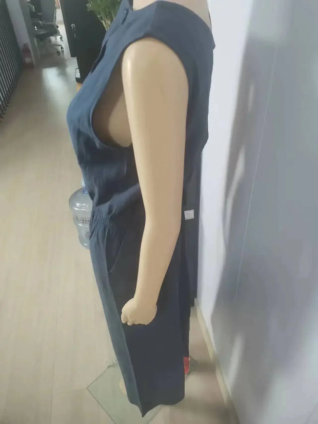 Jumpsuits for Women  Summer Solid Sleeveless
