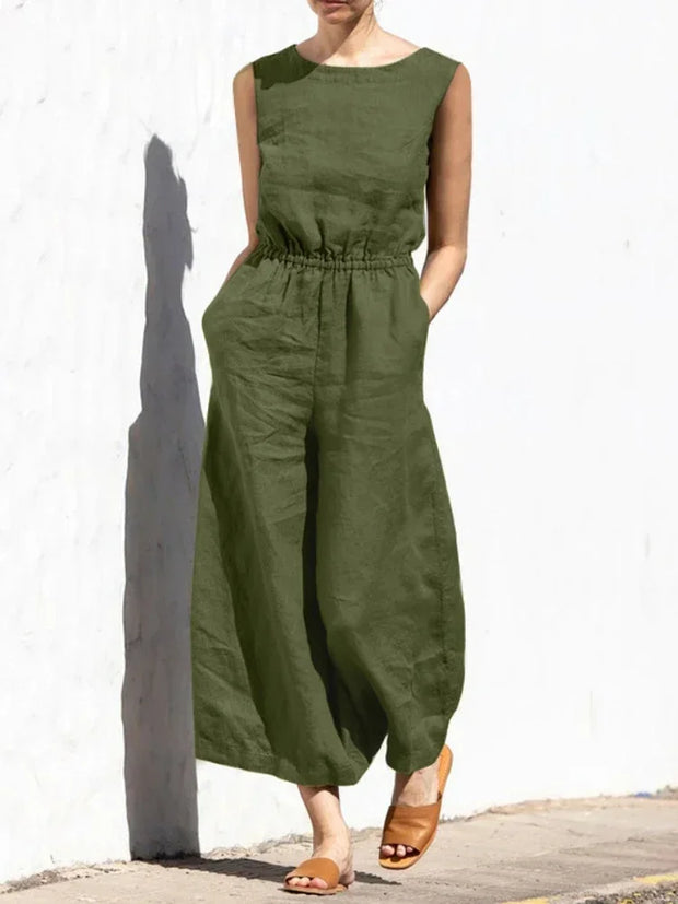 Jumpsuits for Women  Summer Solid Sleeveless