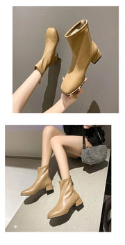 Modern Block Heel Boots - Autumn/Winter