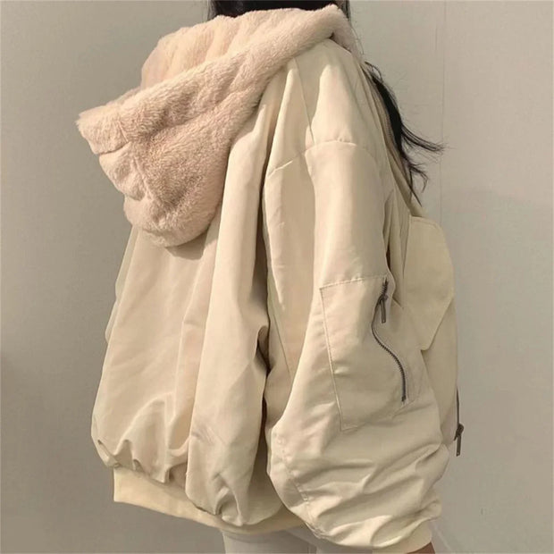 Reversible Cozy Hooded Jacket