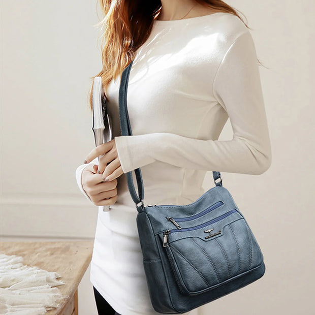 Large Capacity Crossbody Bags Sac Soft Leather Women Bag Branded Designer Ladies Handbag Purses 2023 Luxury Female Shoulder Bag