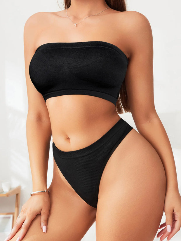 Seamless Bandeaus & High-Cut Panties