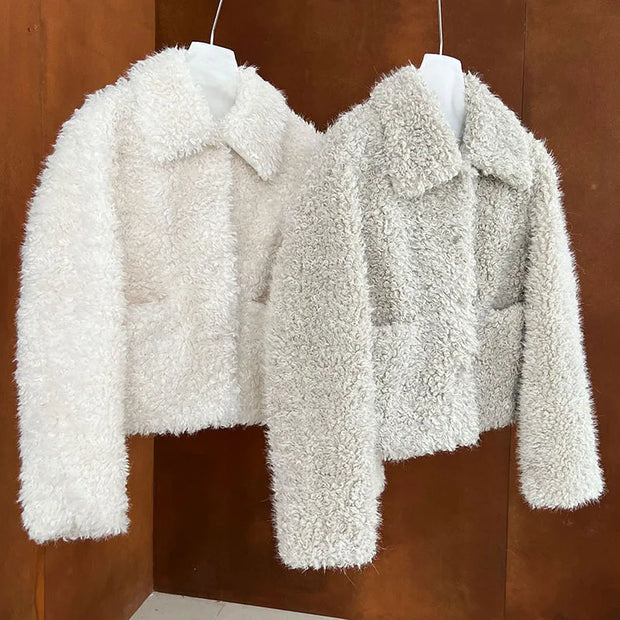 Cloud Nine Furry Lambswool Coat