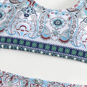 Bikini Ethnic Style Print 2-piece Swimsuit Women