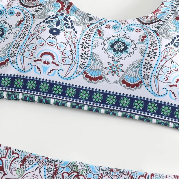 Bikini Ethnic Style Print 2-piece Swimsuit Women
