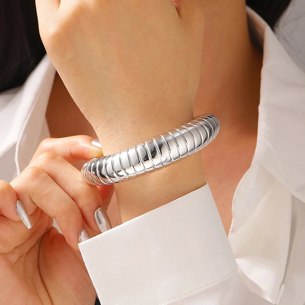 Sculpted Elegance Cuff Bracelets - Modern Statement Jewelry