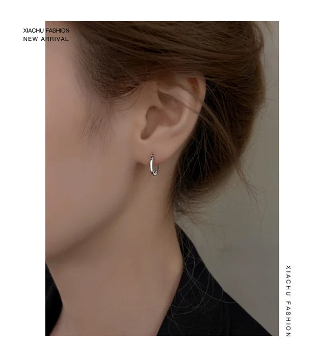 Sterling Silver Minimalist Bohemian Round Ear