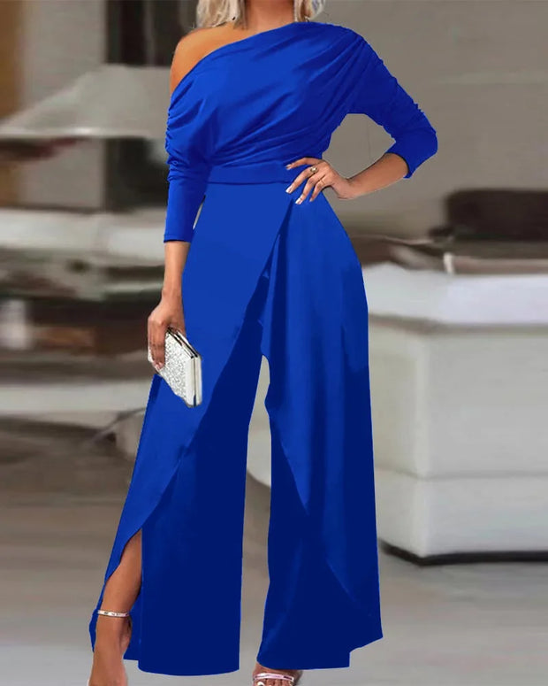 Jumpsuits for Women  Elegant New Fashion Plain Elegant Office Lady